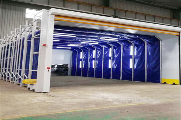 伸縮噴漆房